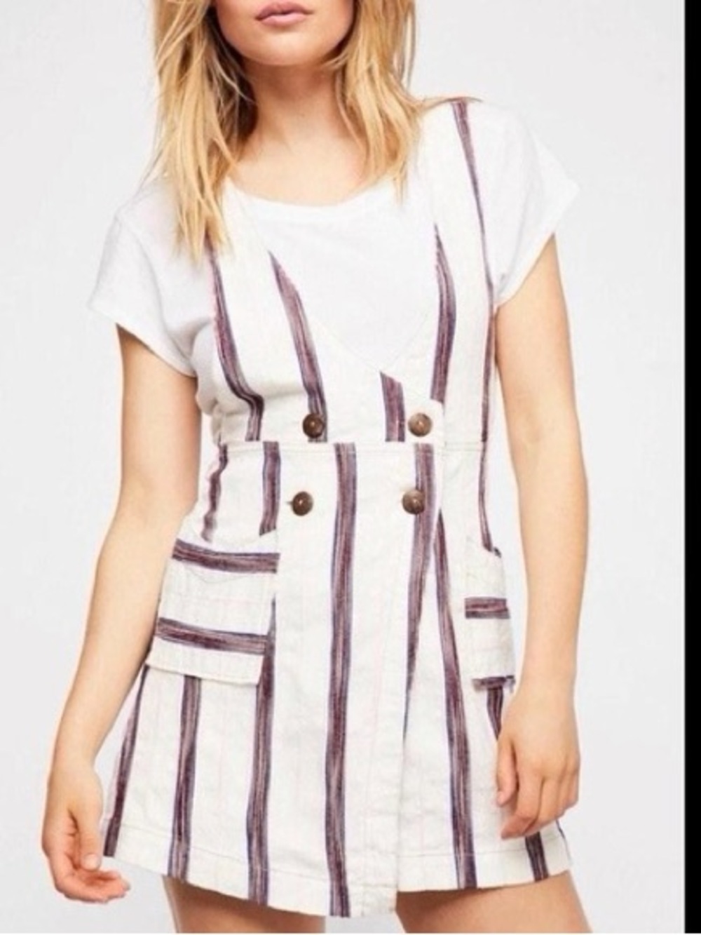 Free People Striped Canyonlands Jumper Dress - Picture 2 of 9